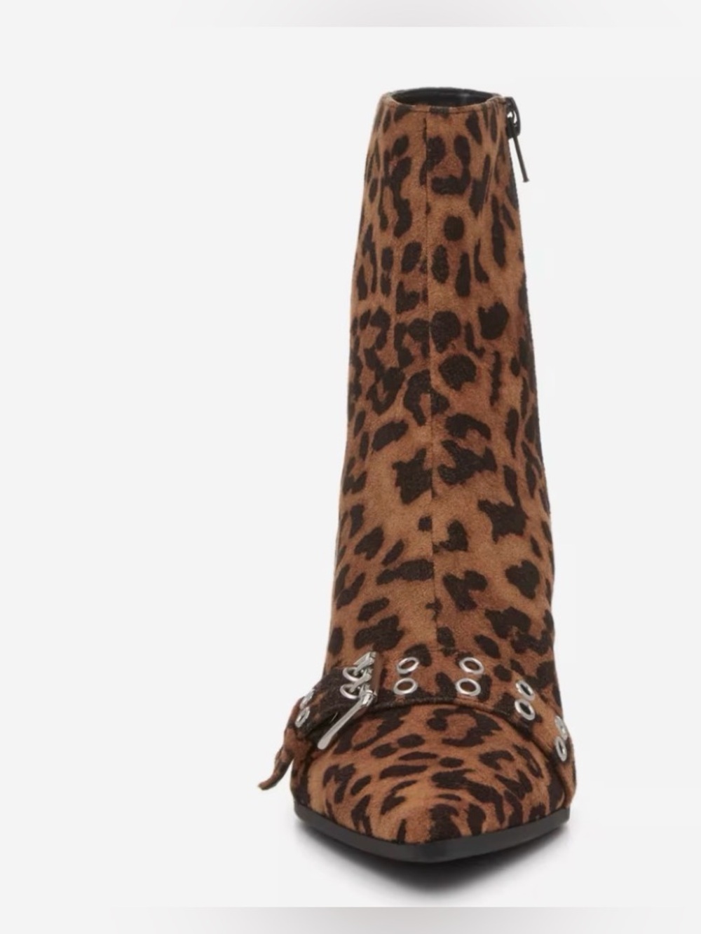 Madden Girl Richie Leopard Pointed Toe Kitten Heel Booties 9 BNIB - Picture 2 of 16